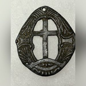Vintage Cross Badge Medallion